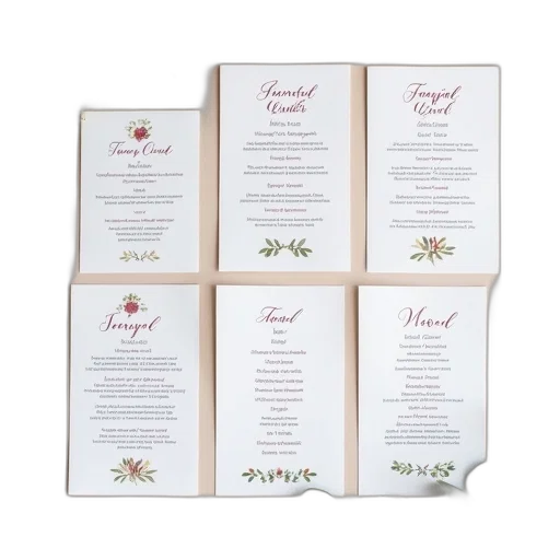 set, wedding, stationery, cards transparent PNG cut-out