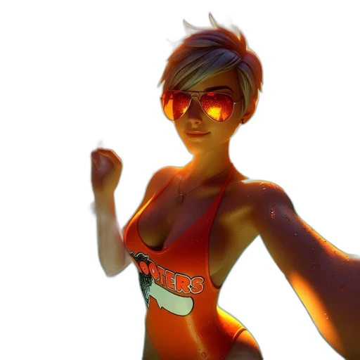 staff, robot, 3d render, concept art transparent PNG cut-out