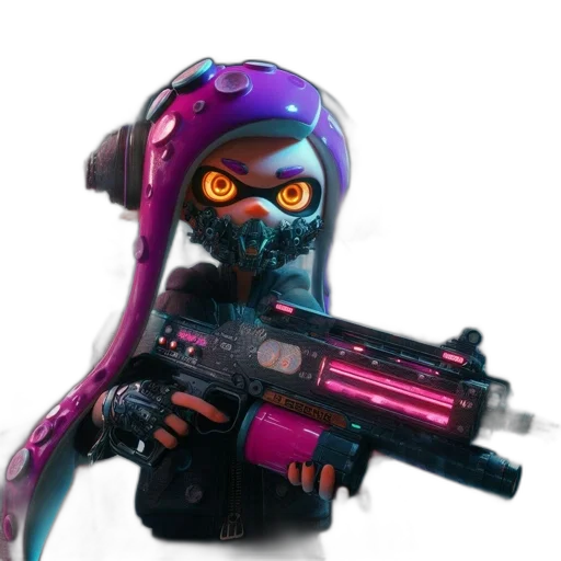 weapon, robot, staff, mask transparent PNG cut-out