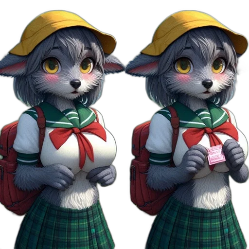 staff, hat, animal, jacket transparent PNG cut-out