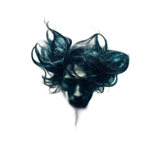 hair, mask, face, crown transparent PNG cut-out