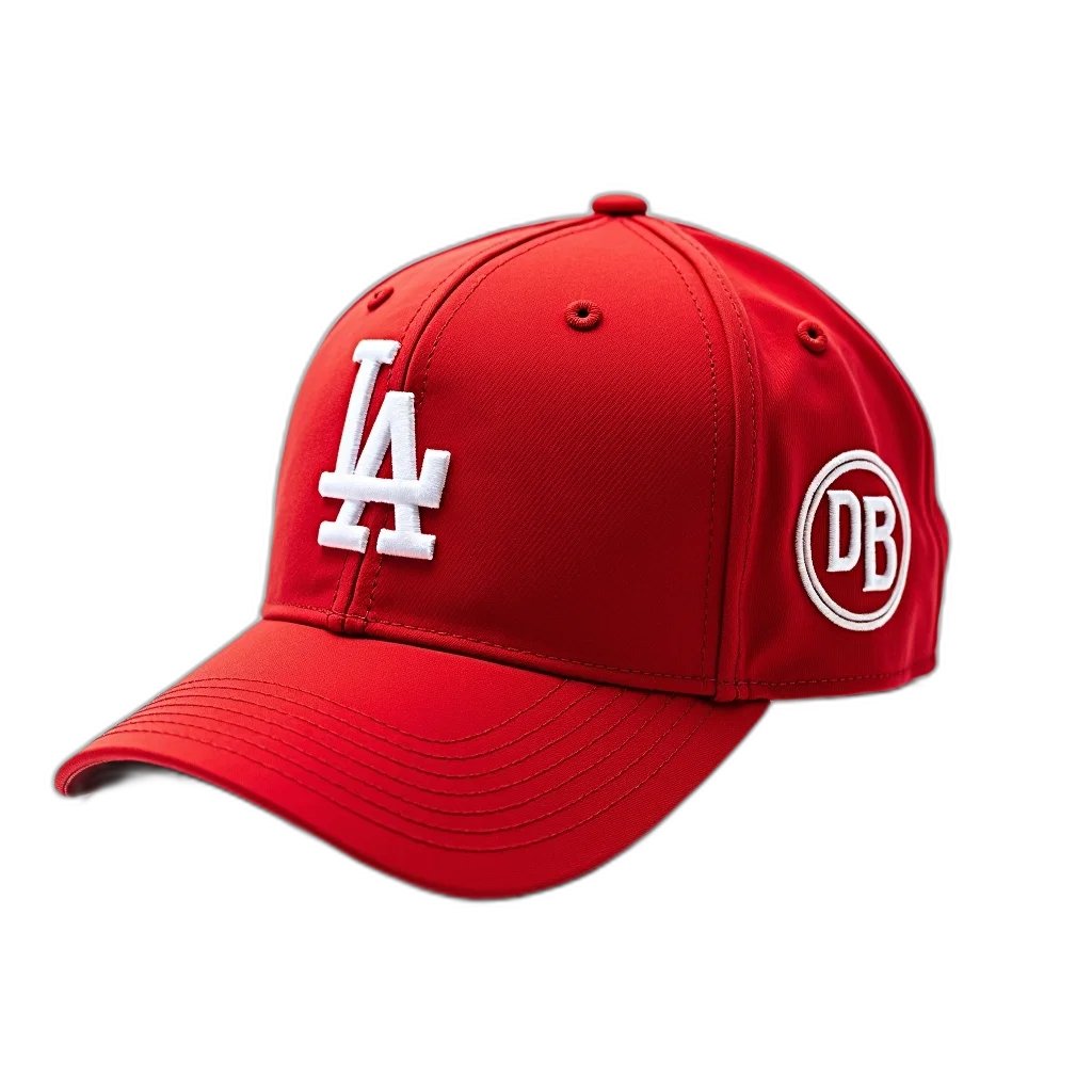 hat, 3d render, red, baseball transparent PNG cut-out
