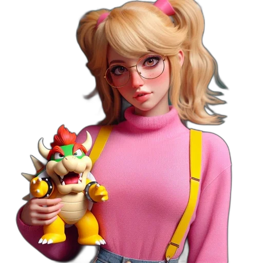 staff, concept art, 3d render, vaporwave transparent PNG cut-out