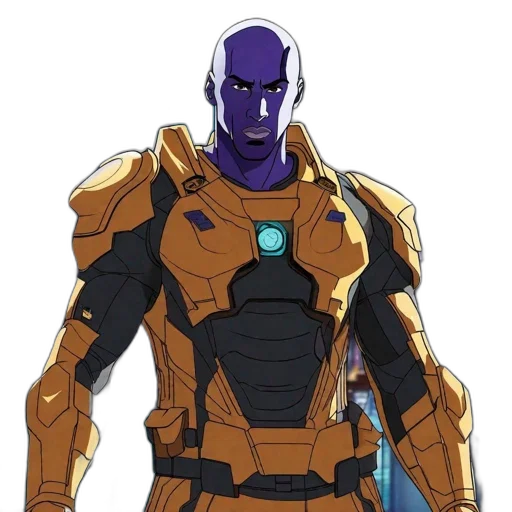 robot, staff, mask, weapon transparent PNG cut-out