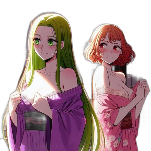 dress, crown, hair, anime transparent PNG cut-out