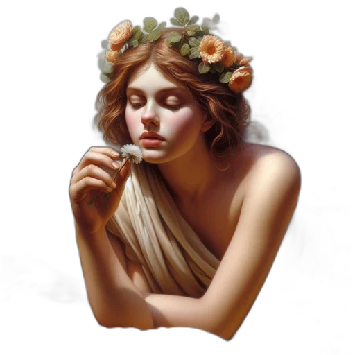 jewelry, flower, crown, face transparent PNG cut-out