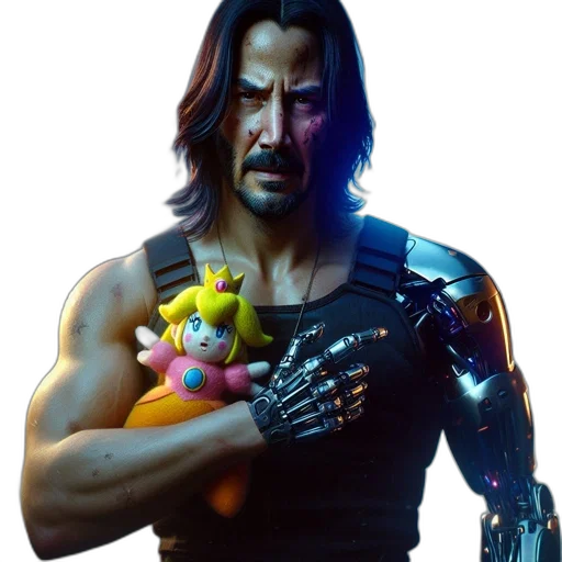 weapon, robot, animal, cyberpunk transparent PNG cut-out