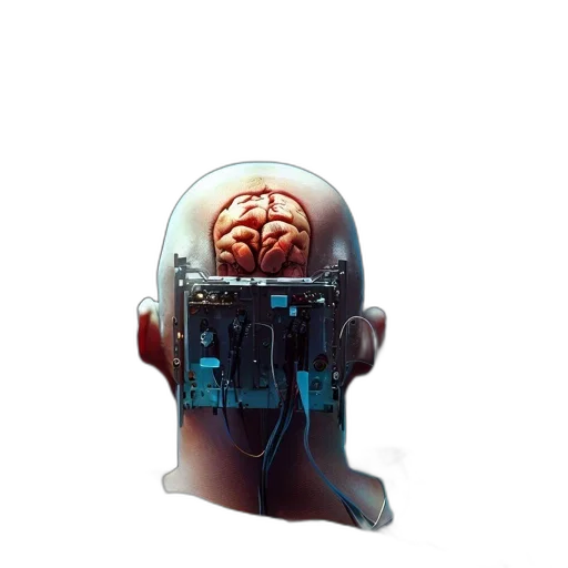 robot, face, mask, crown transparent PNG cut-out