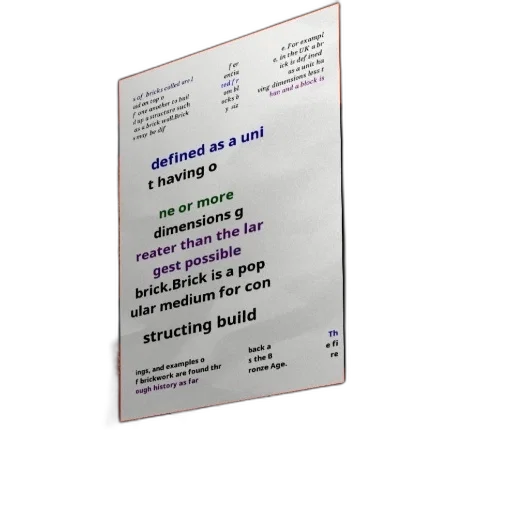 poster, explaining, definition, brick transparent PNG cut-out