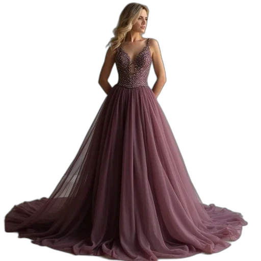 dress, photorealistic, dark, line transparent PNG cut-out