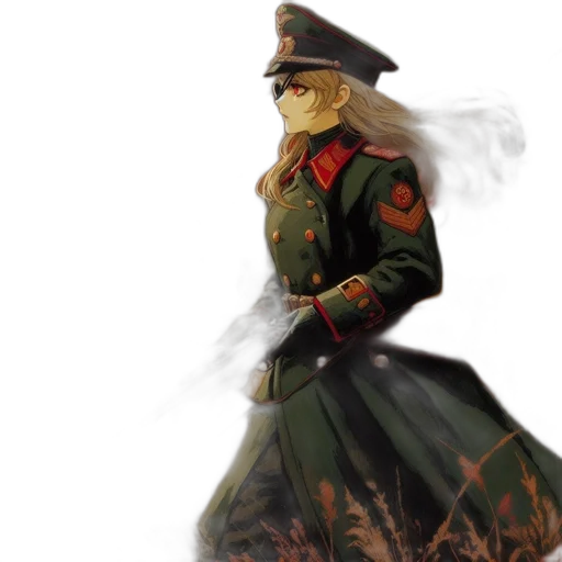 staff, dress, hat, jacket transparent PNG cut-out