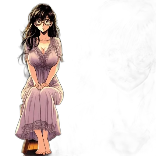 dress, staff, concept art, cartoon transparent PNG cut-out