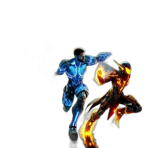 robot, concept art, comic book art, 3d render transparent PNG cut-out