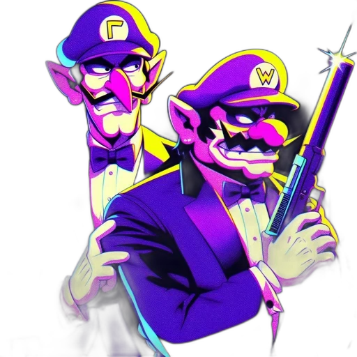 weapon, staff, concept art, vaporwave transparent PNG cut-out