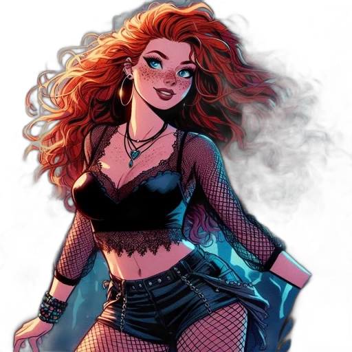 comic book art, concept art, fantasy art, cartoon transparent PNG cut-out