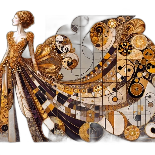 dress, jewelry, fantasy art, concept art transparent PNG cut-out