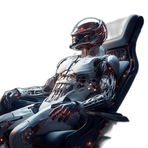 robot, furniture, cyberpunk, concept art transparent PNG cut-out