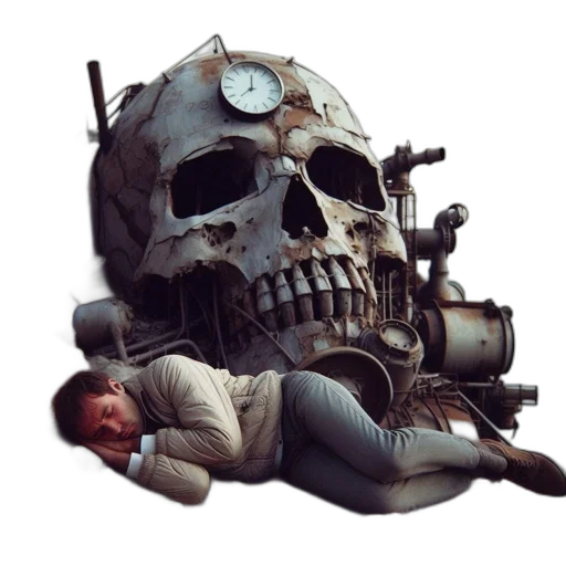 robot, weapon, mask, staff transparent PNG cut-out