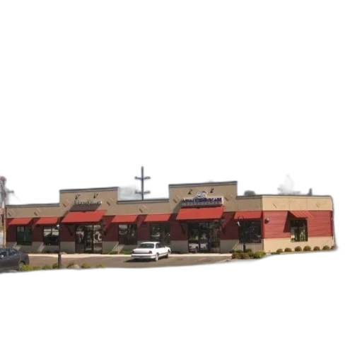 building, food, 3d render, photorealistic transparent PNG cut-out