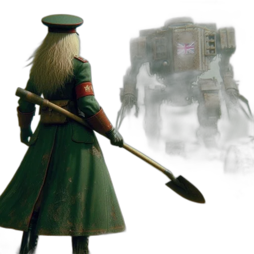 robot, staff, sword, weapon transparent PNG cut-out