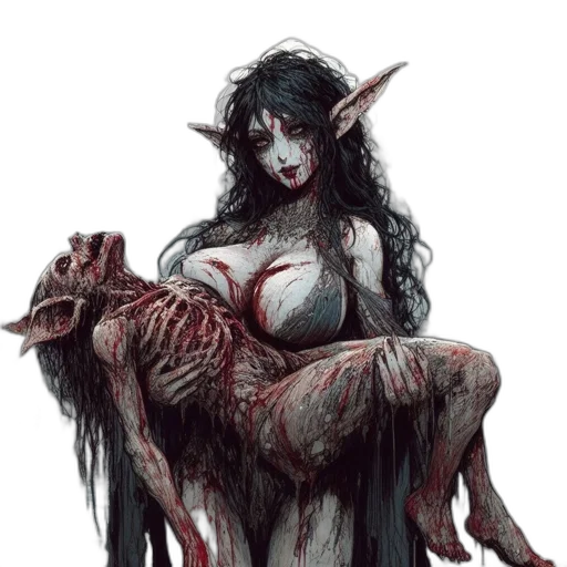 creature, fantasy art, concept art, pixel art transparent PNG cut-out