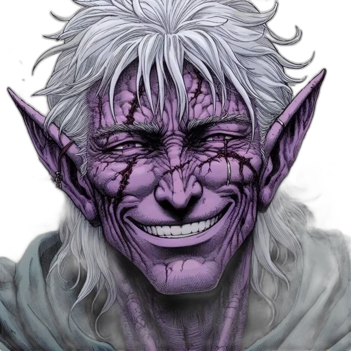 face, mask, creature, staff transparent PNG cut-out