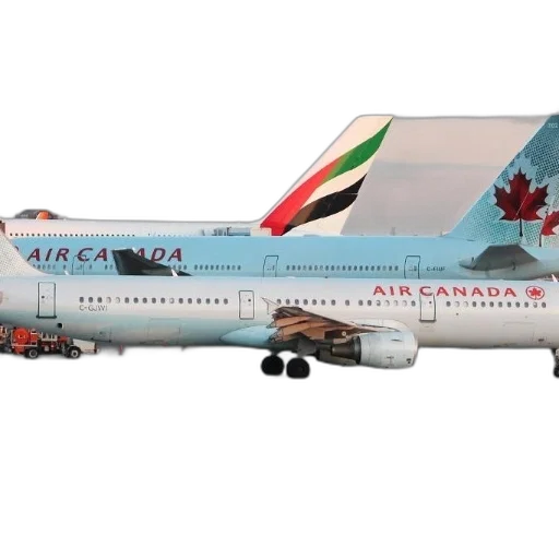 two, air, canada, planes transparent PNG cut-out