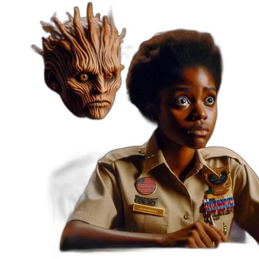 crown, creature, face, concept art transparent PNG cut-out