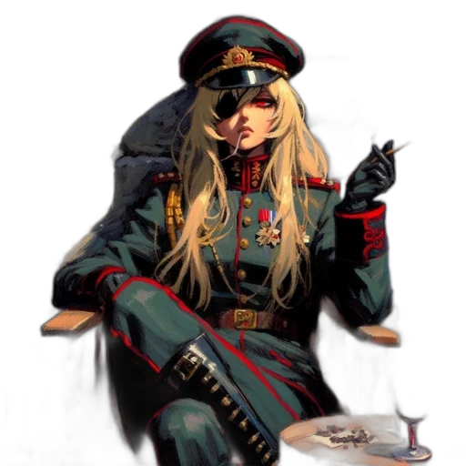 staff, hat, weapon, jacket transparent PNG cut-out
