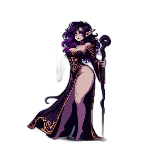 staff, dress, concept art, fantasy art transparent PNG cut-out