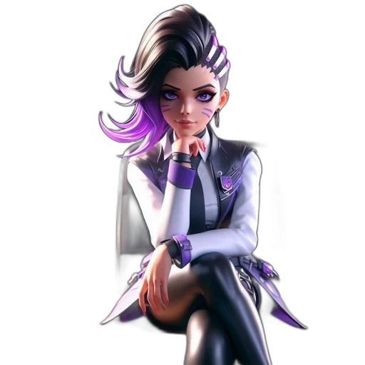 staff, jacket, crown, hair transparent PNG cut-out