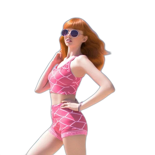 dress, jacket, 3d render, vaporwave transparent PNG cut-out