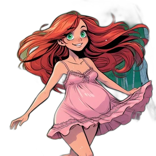 dress, cartoon, concept art, fantasy art transparent PNG cut-out