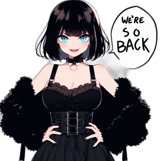 dress, jacket, anime, concept art transparent PNG cut-out