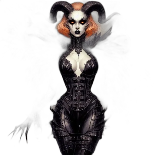 dress, mask, creature, fantasy art transparent PNG cut-out