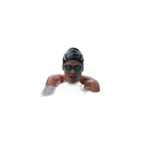 3d render, pixel art, swimming, 2019 transparent PNG cut-out