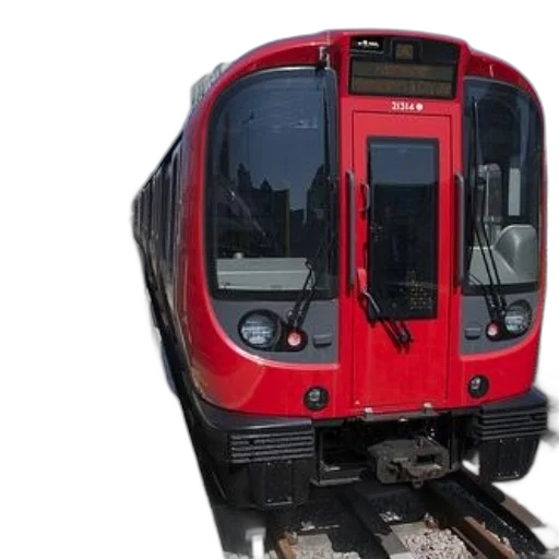 3d render, red, train, number transparent PNG cut-out