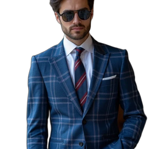 jacket, photorealistic, blue, colorful transparent PNG cut-out