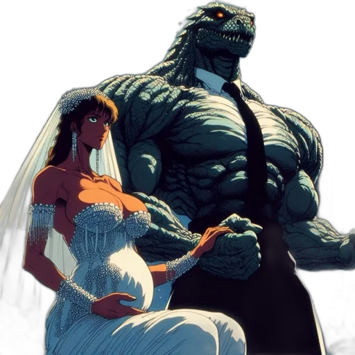 dress, creature, comic book art, concept art transparent PNG cut-out