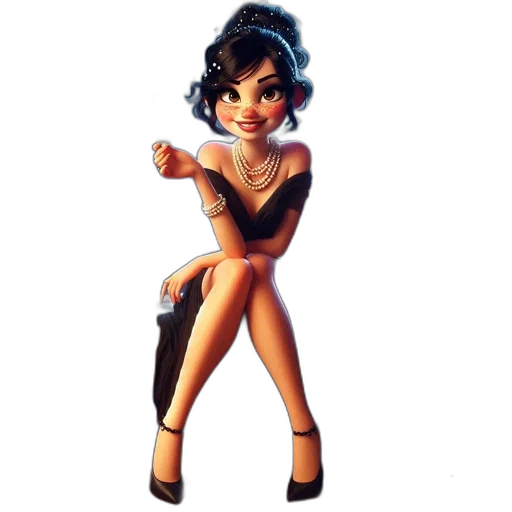 dress, jewelry, staff, concept art transparent PNG cut-out