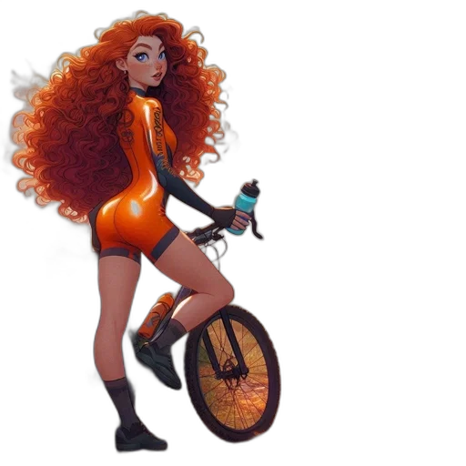 hair, concept art, cartoon, fantasy art transparent PNG cut-out