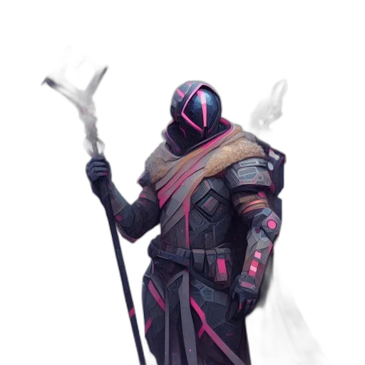staff, sword, weapon, jacket transparent PNG cut-out