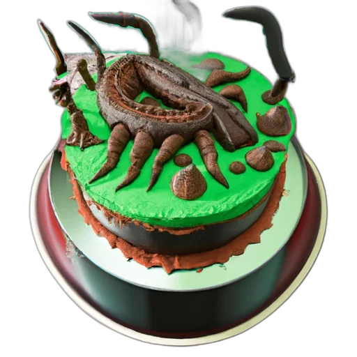 dragon, food, creature, 3d render transparent PNG cut-out