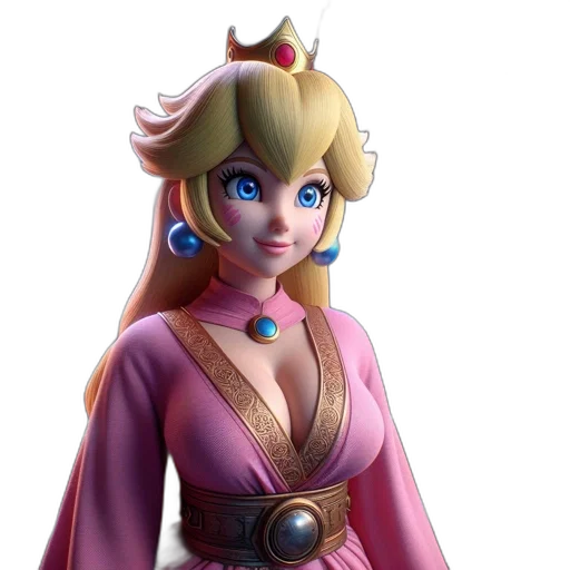 crown, dress, staff, face transparent PNG cut-out