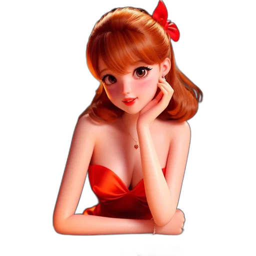 dress, crown, jewelry, photorealistic transparent PNG cut-out