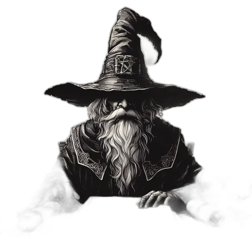 hat, staff, mask, dragon transparent PNG cut-out