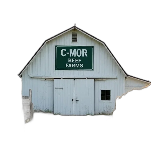 building, white, barn, green transparent PNG cut-out