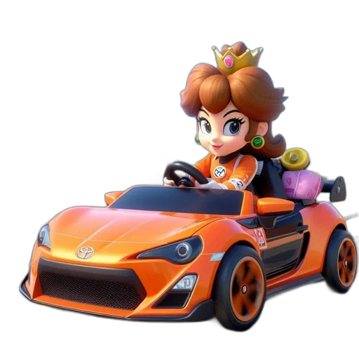 car, 3d render, concept art, illustrated transparent PNG cut-out
