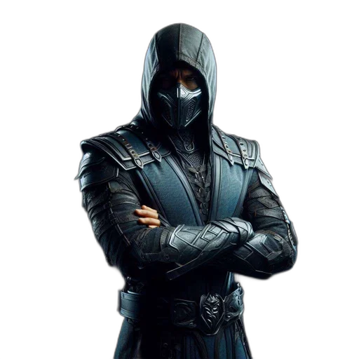 mask, jacket, face, weapon transparent PNG cut-out