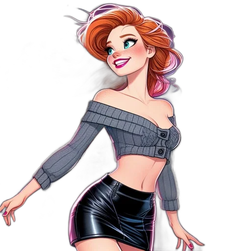 jacket, dress, cartoon, comic book art transparent PNG cut-out